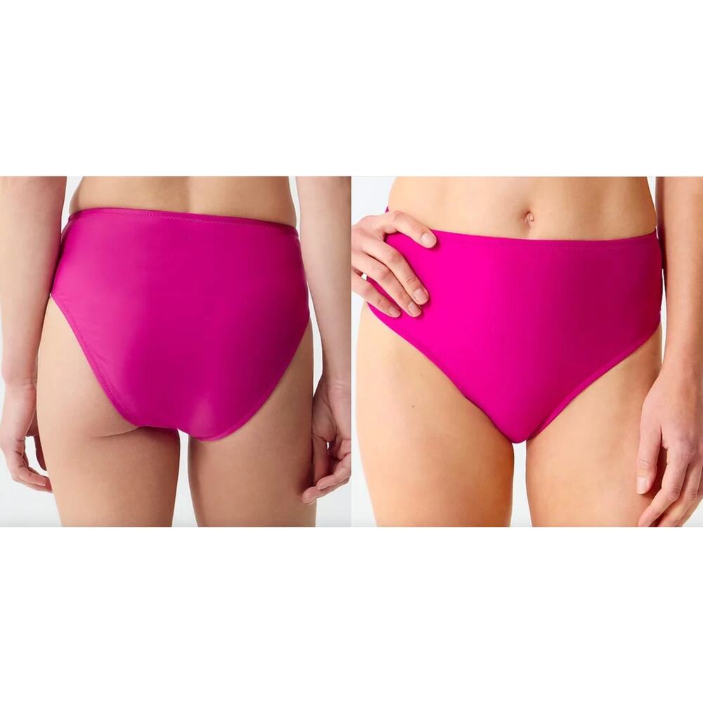 J. Crew | NWT | Hallie bikini bottom in Radiant Fuchsia Pink | Sz S